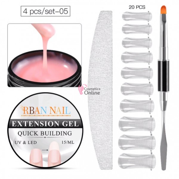 Kit pentru extensii unghii false cu Gel UV / LED RBAN NAIL - 5720 Camuflaj